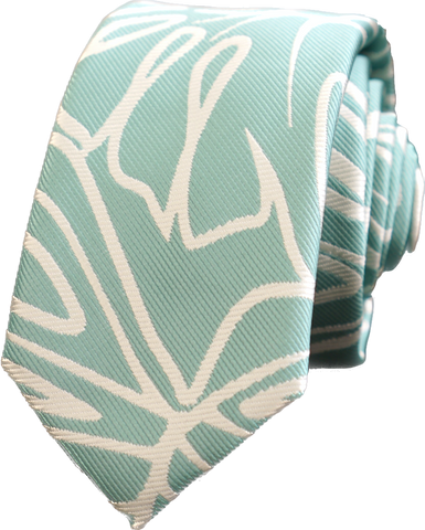 Bird of Paradise Teal Modern Necktie