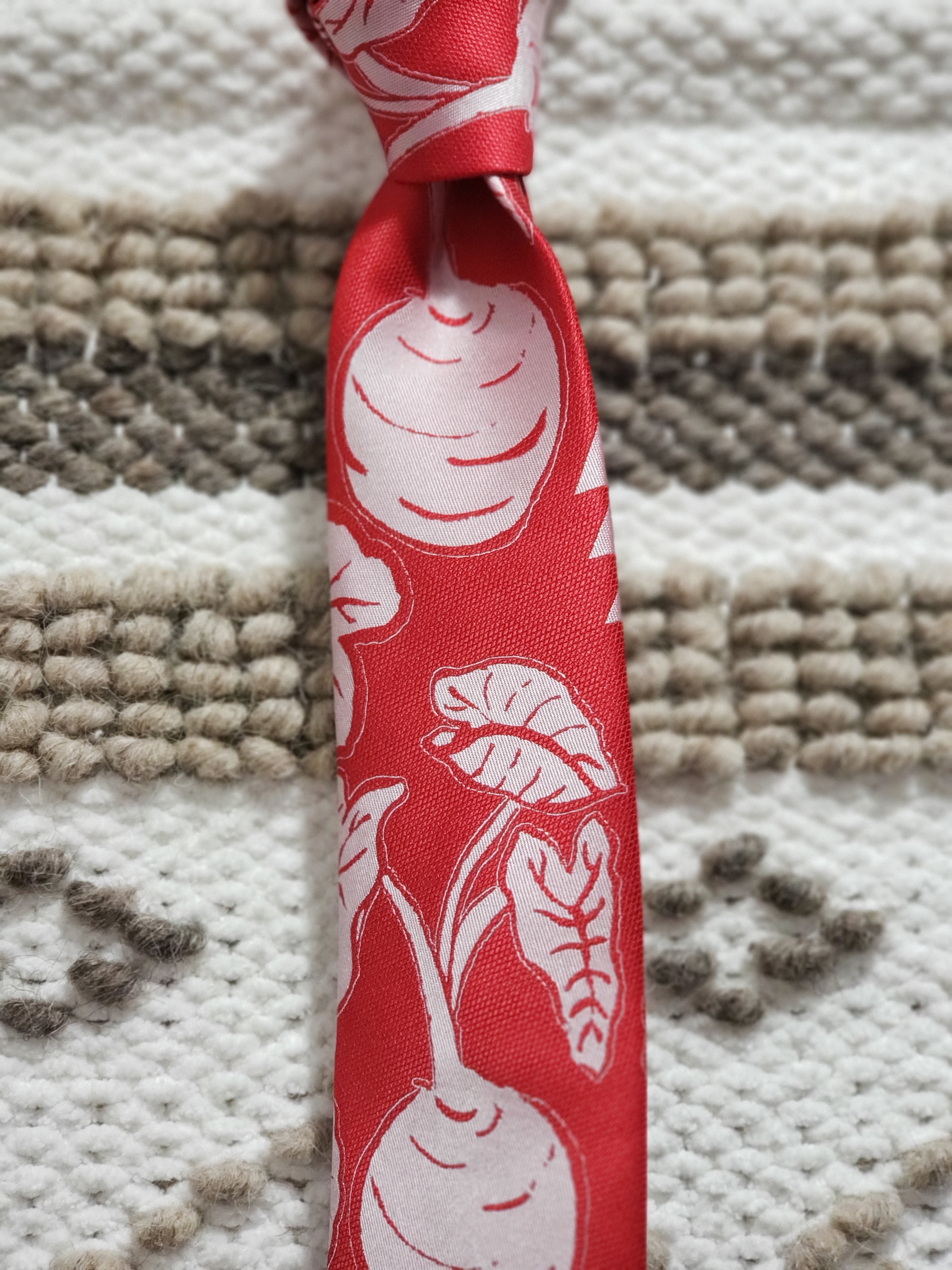 Kalo Red Modern Necktie