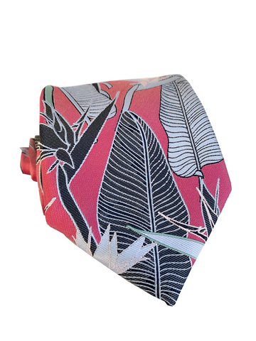 Bird of Paradise Teal Modern Necktie