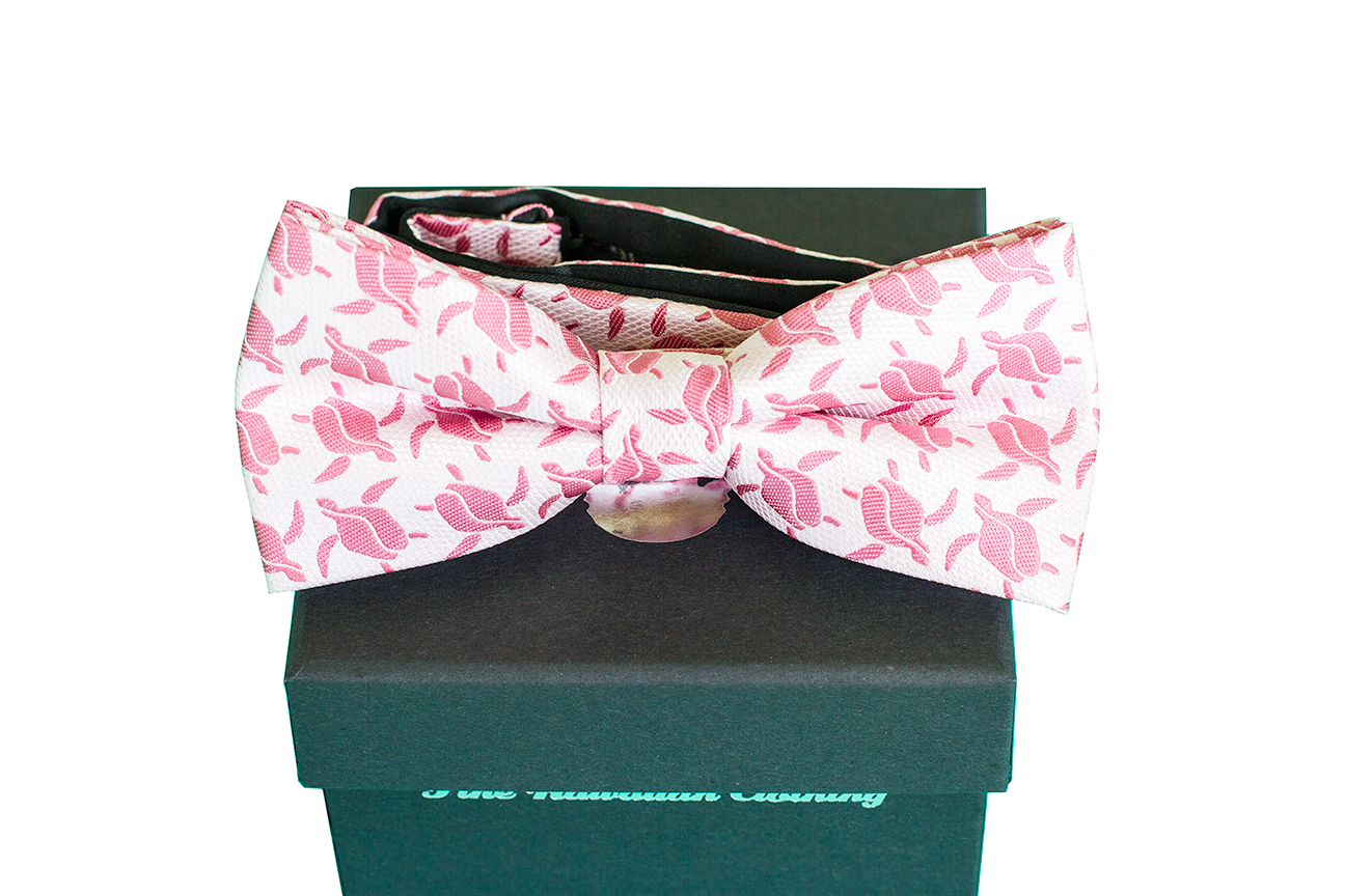 Honu Pink Pre-tie Bowtie