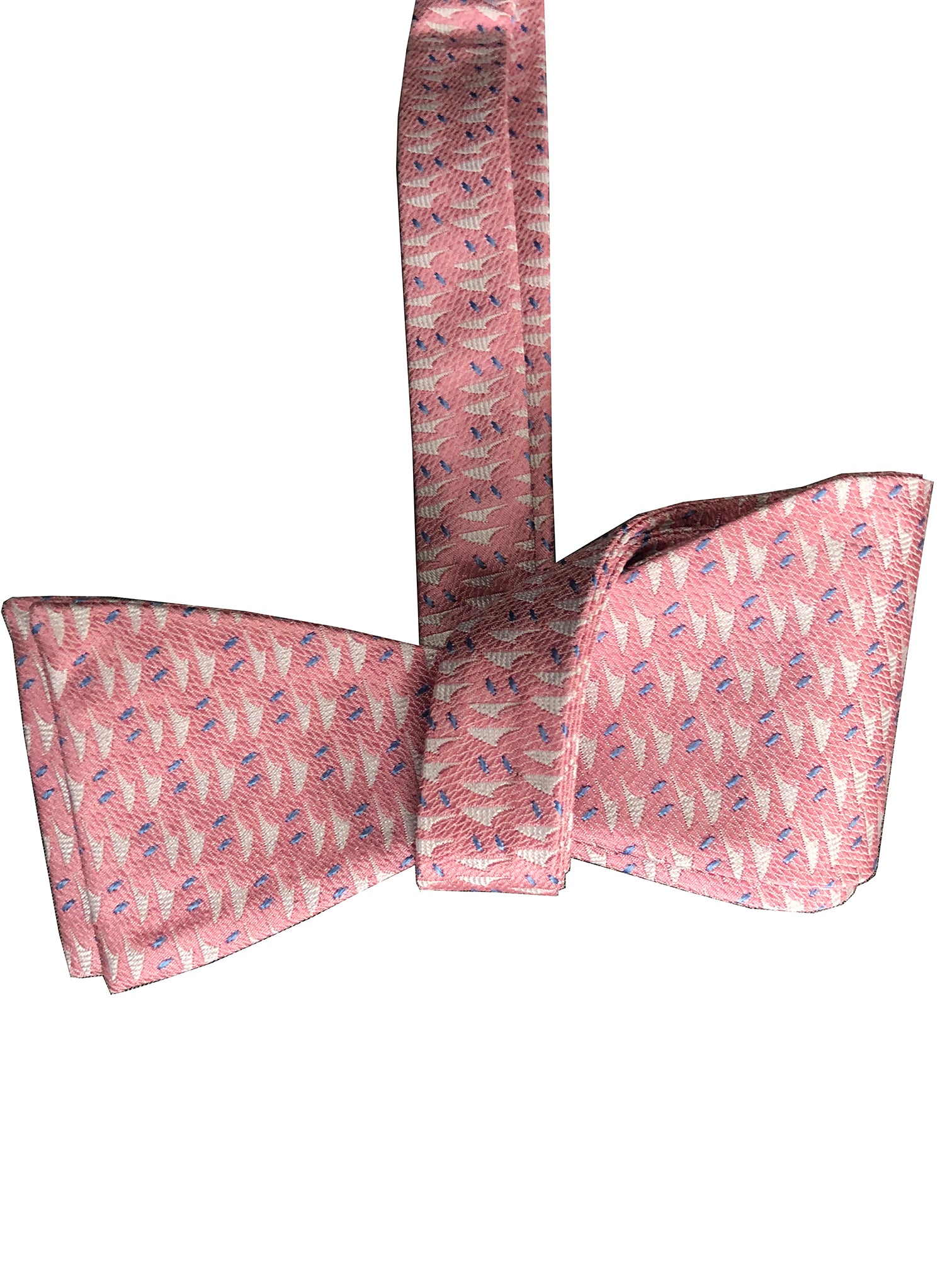 Hawaiian Voyage Salmon Silk Self-tie Bowtie