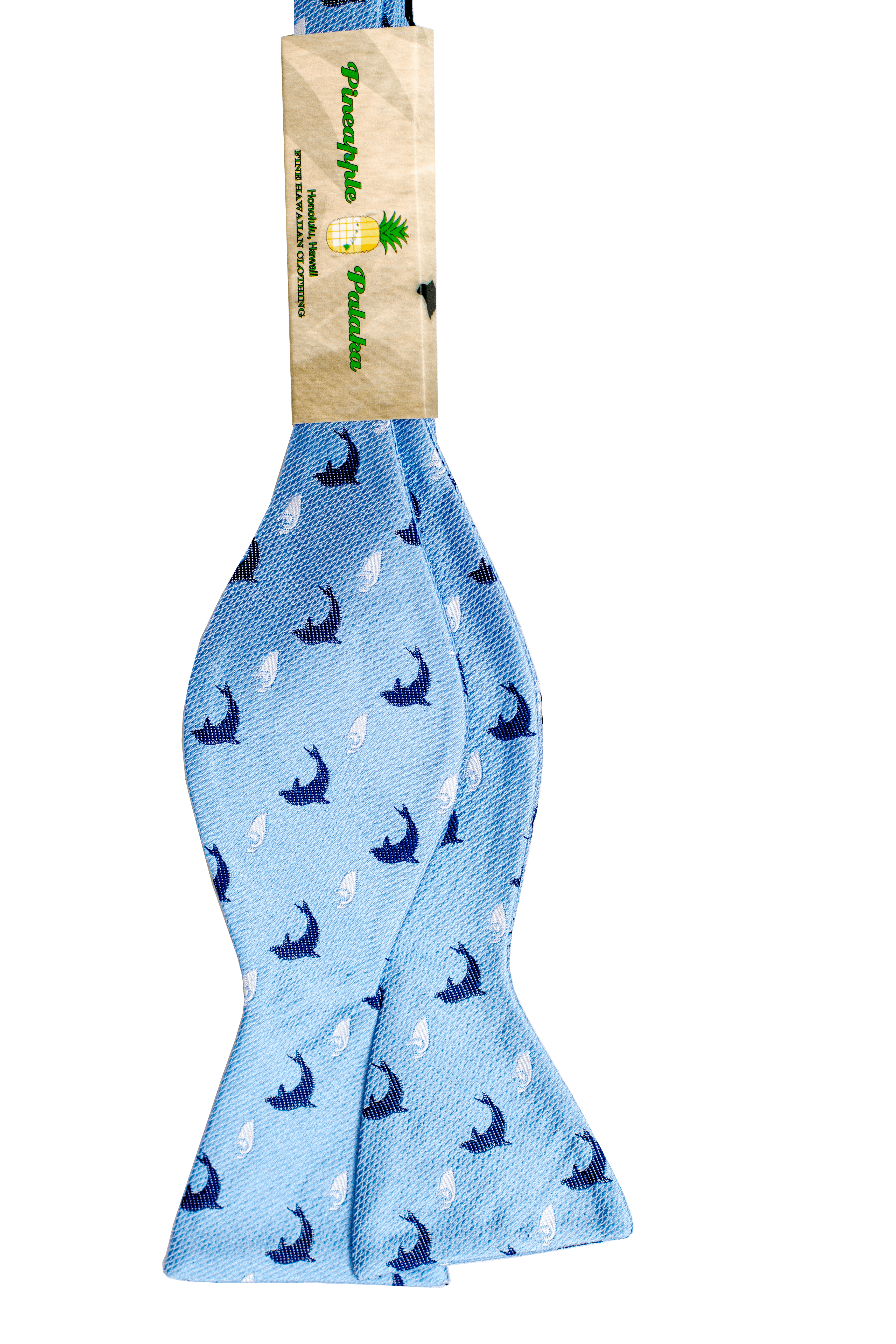 Nai'a Light Blue Silk Self-tie Bowtie