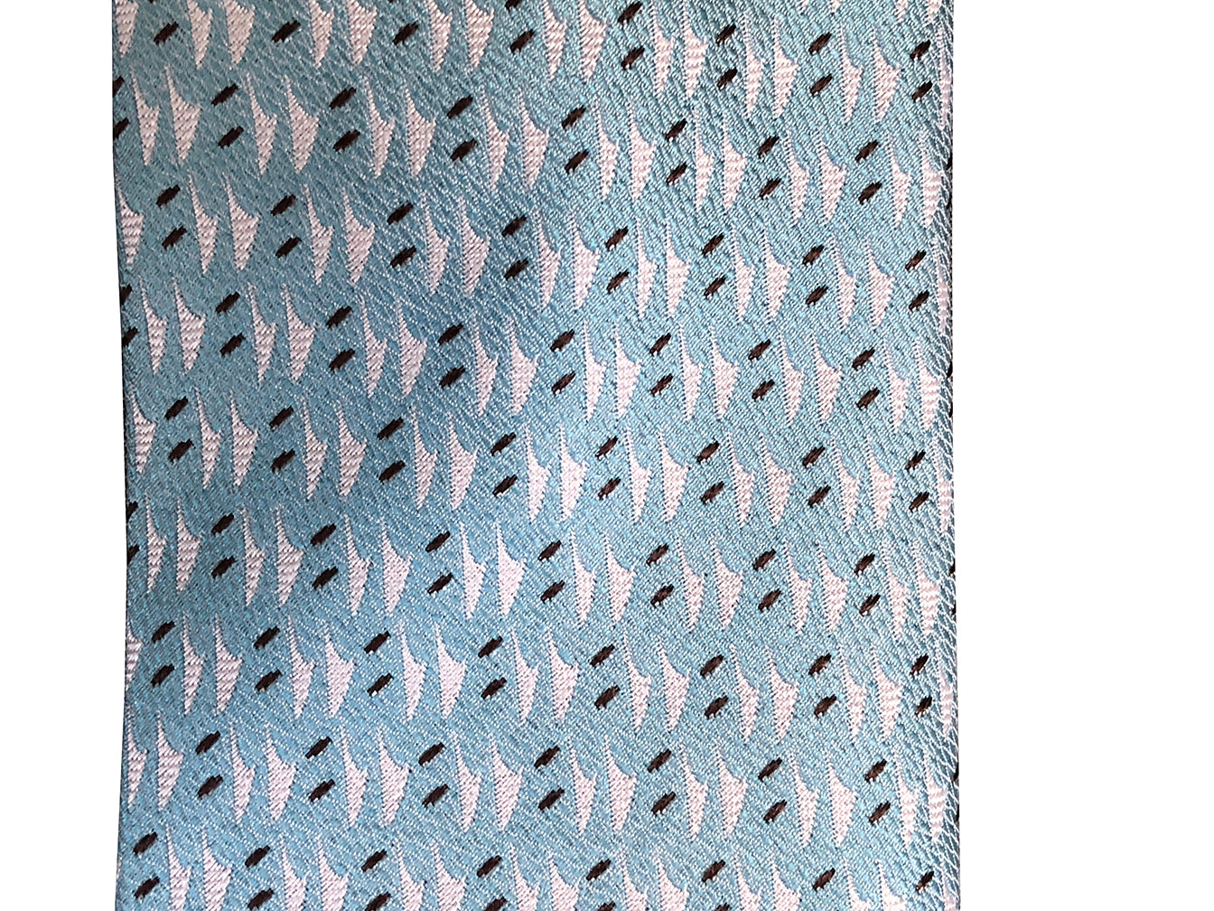 Hawaiian Voyage Blue Modern Silk Necktie