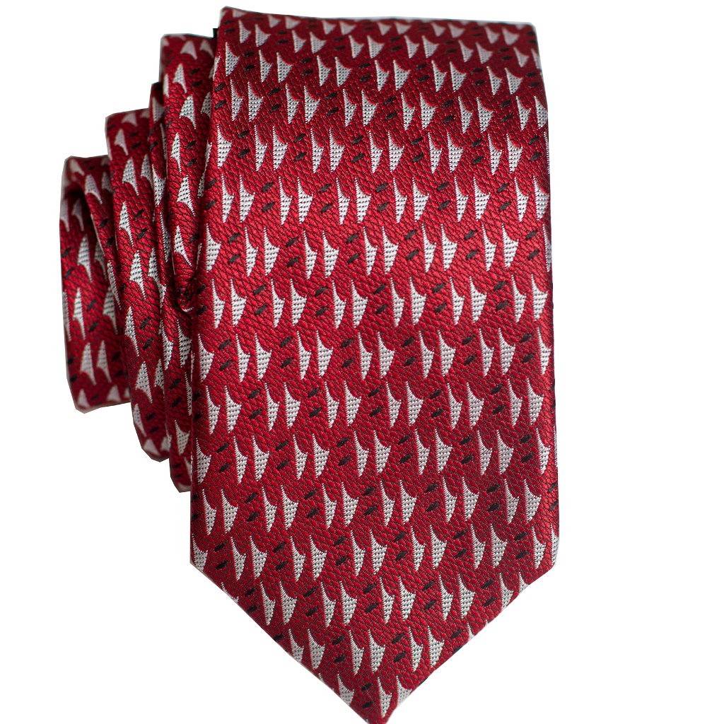 Hawaiian Voyage Burgundy Slim Necktie