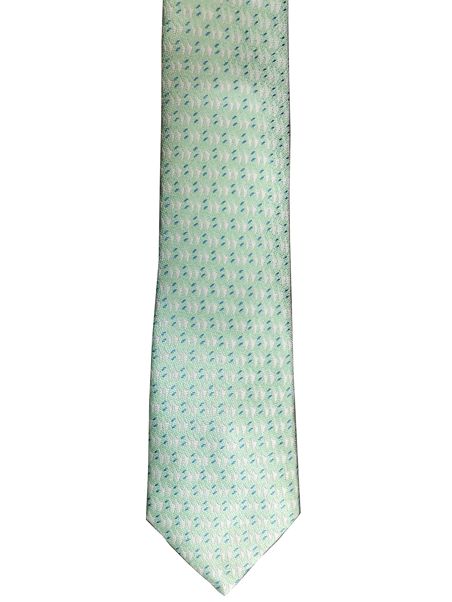 Hawaiian Voyage Mint Modern Necktie