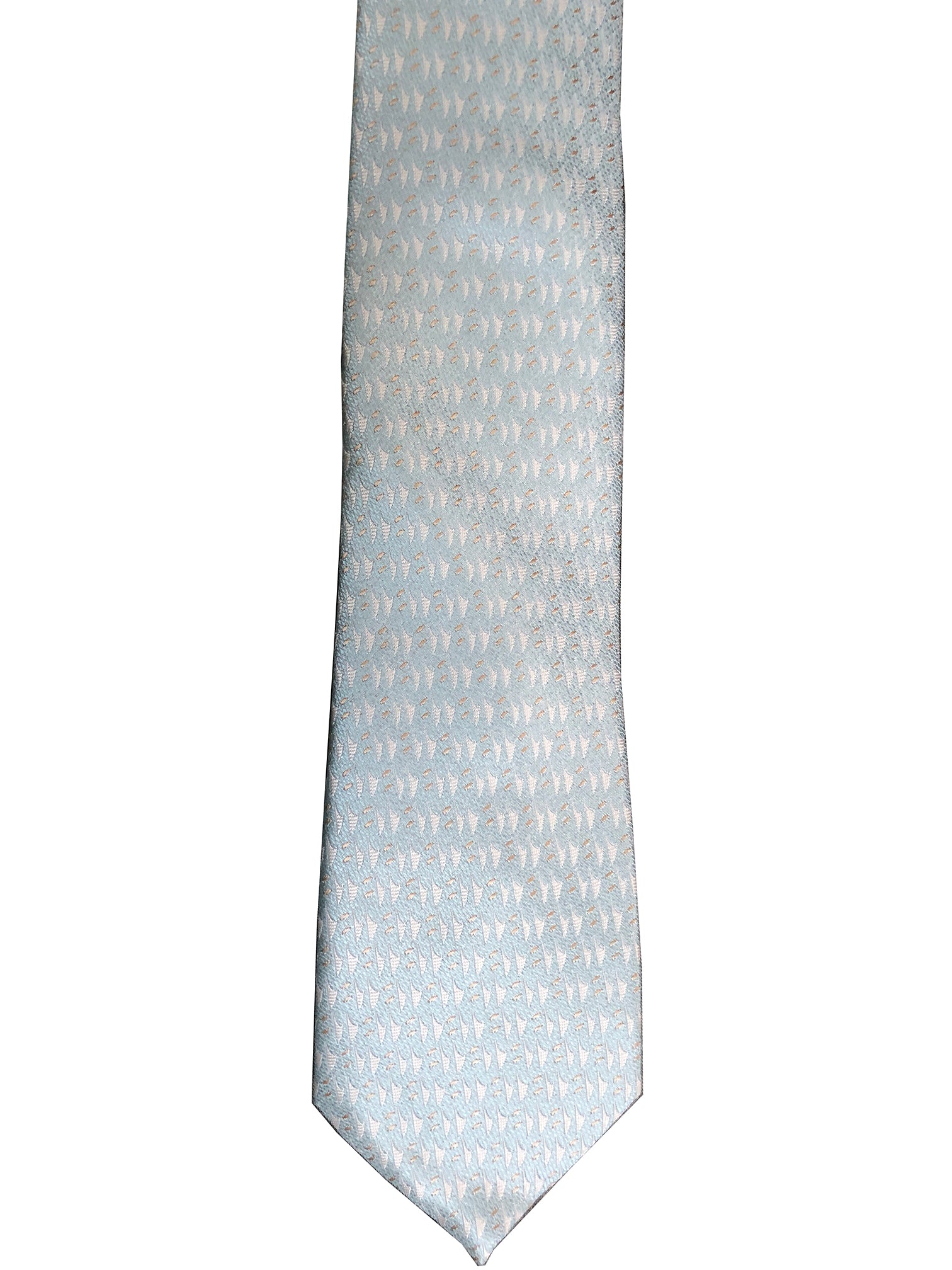 Hawaiian Voyage Powder Blue Modern Necktie
