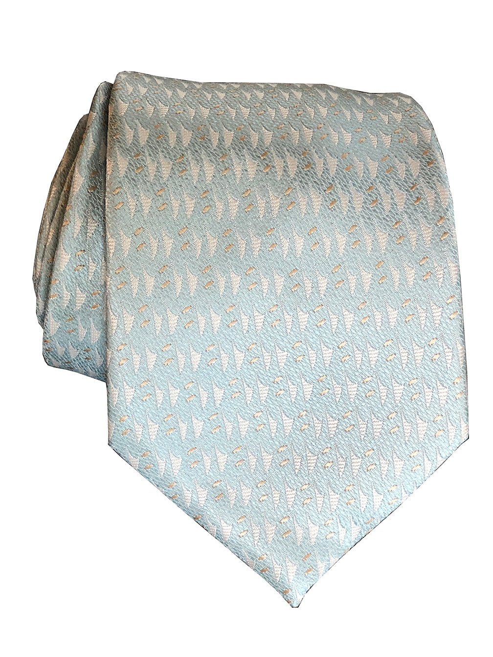 Hawaiian Voyage Powder Blue Modern Necktie