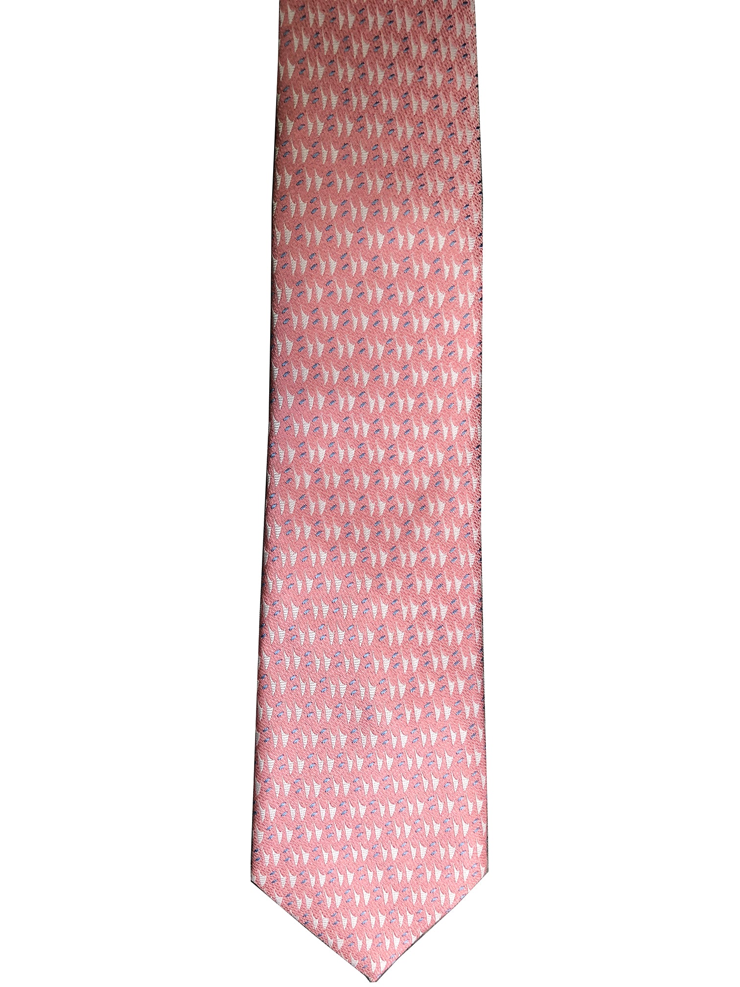 Hawaiian Voyage Salmon Modern Necktie