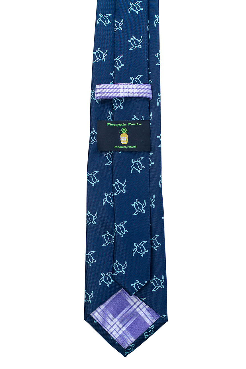 Honu Big Blue Modern Necktie