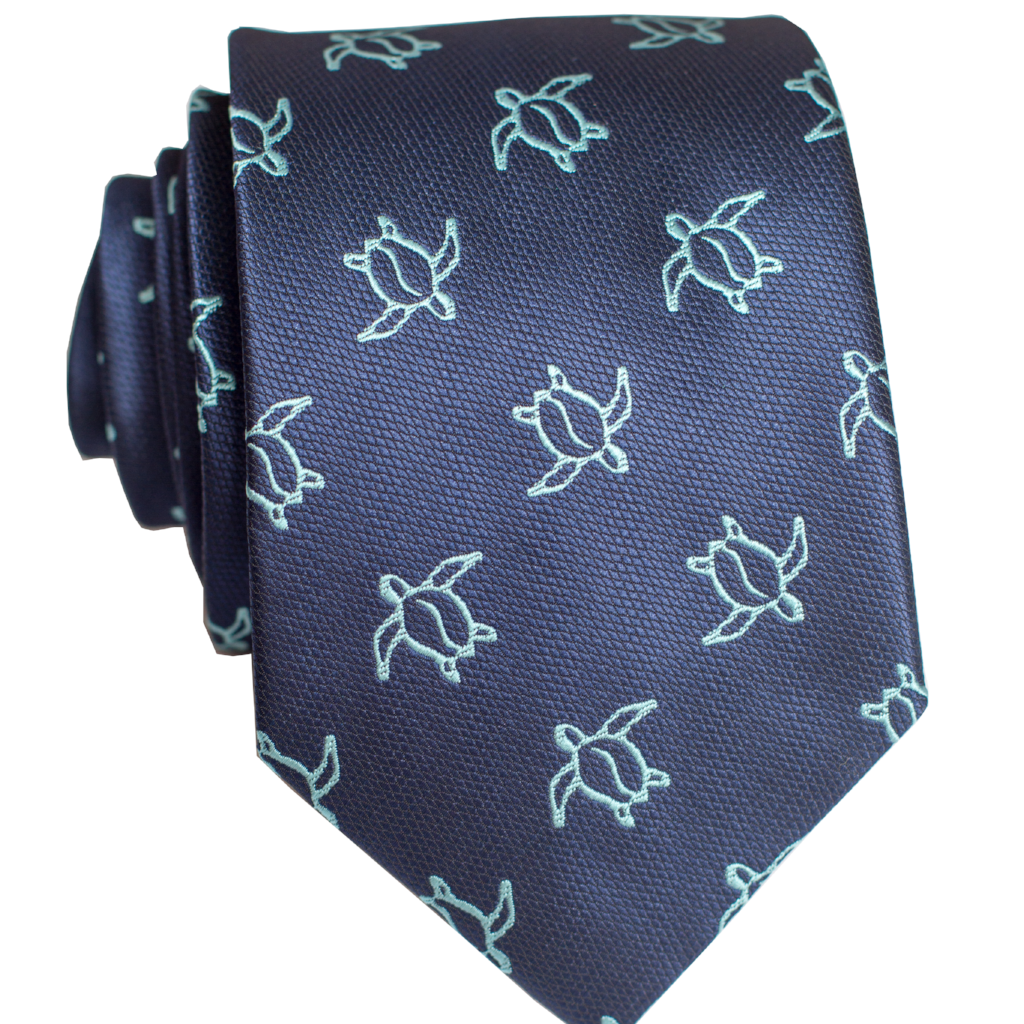 Honu Big Blue Modern Necktie