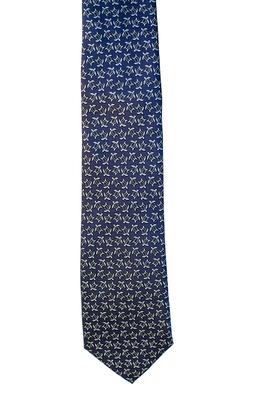 Honu Blue v3 Modern Silk Necktie’s