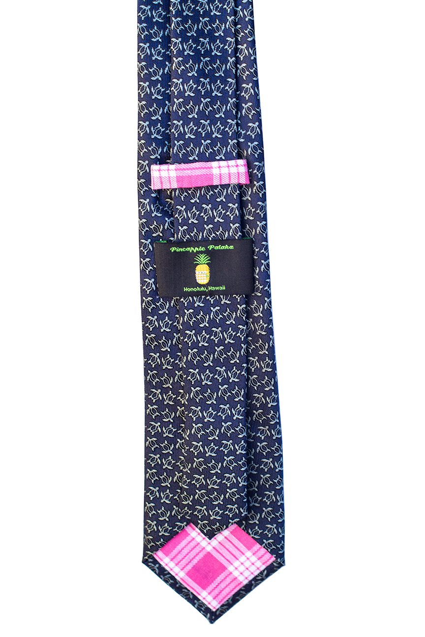 Honu Blue v3 Modern Silk Necktie’s