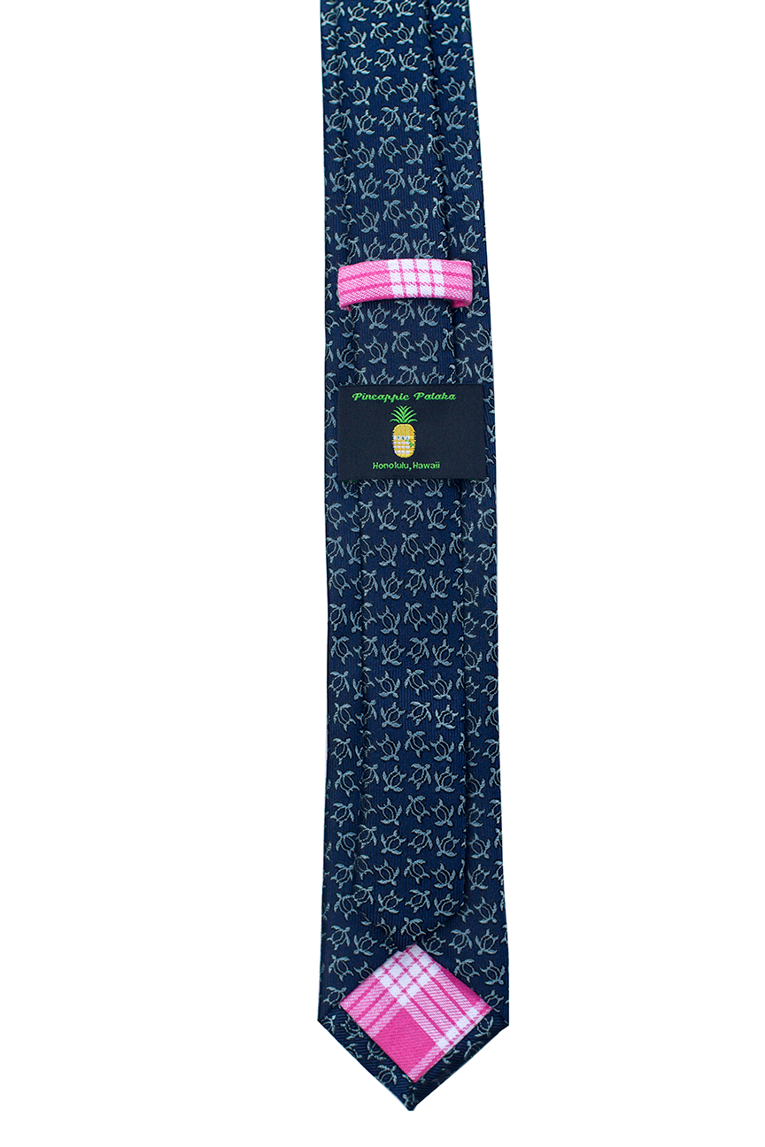 Honu Blue v3 Slim Silk Necktie