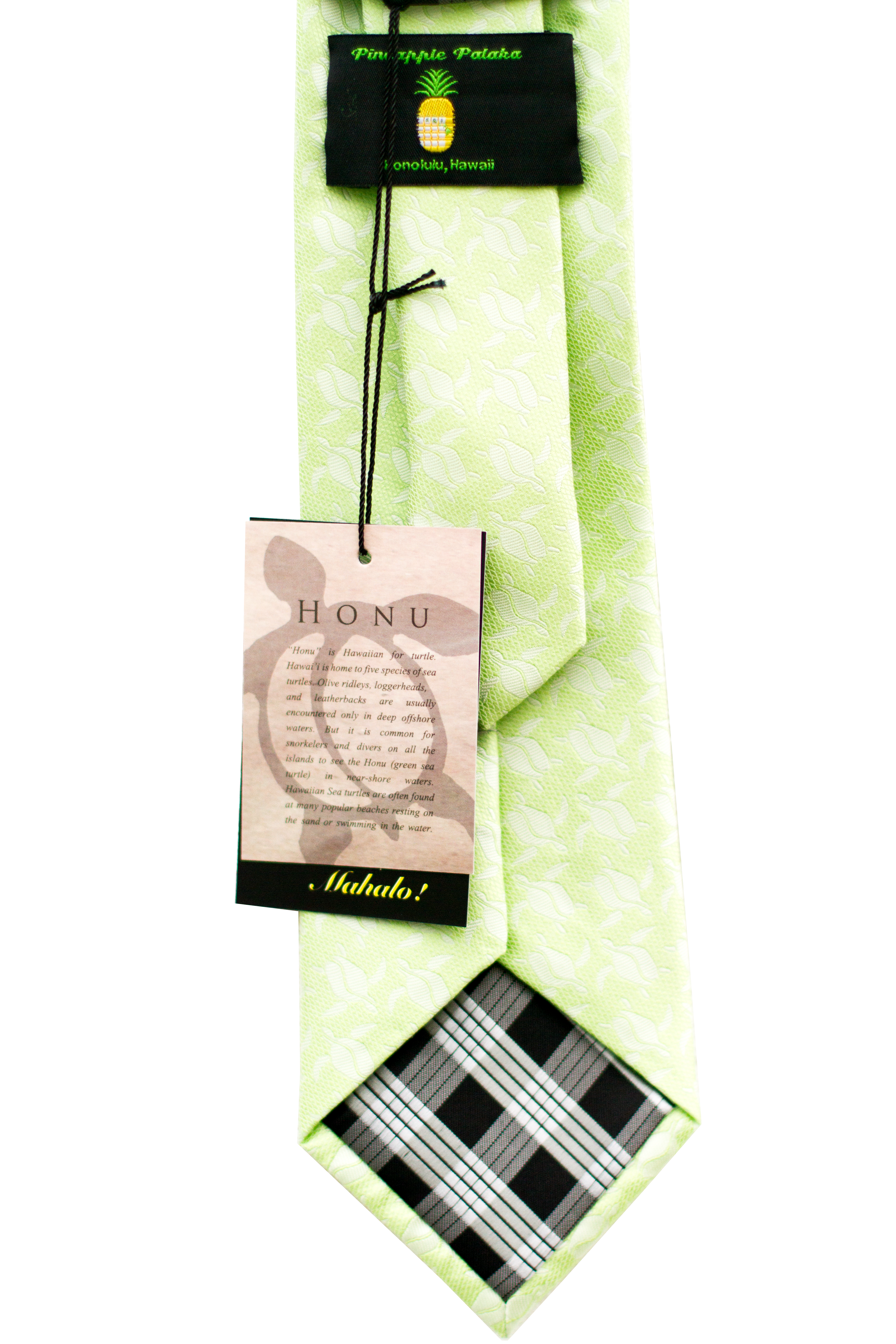 Honu Green Modern Necktie