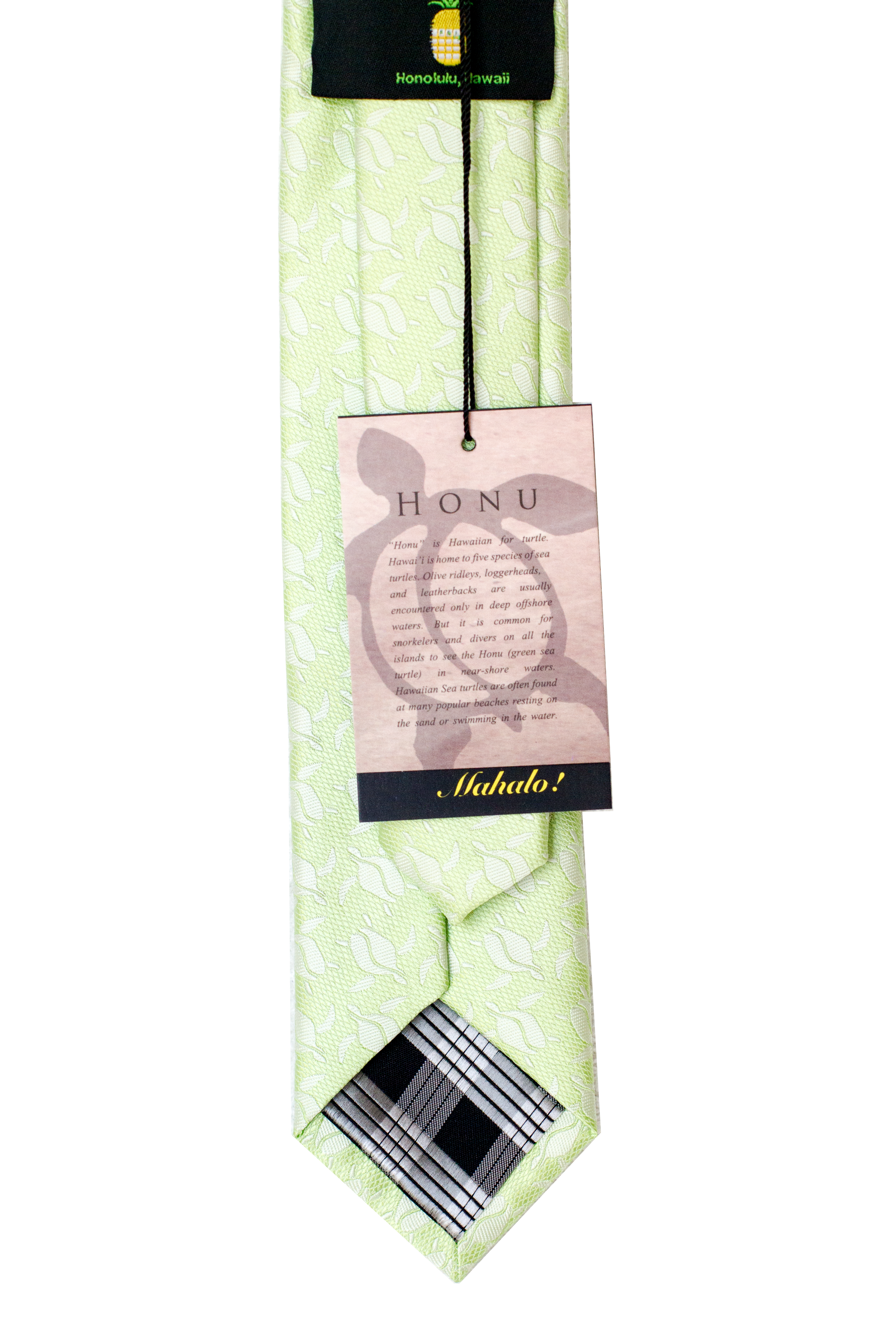 Honu Green Slim Necktie