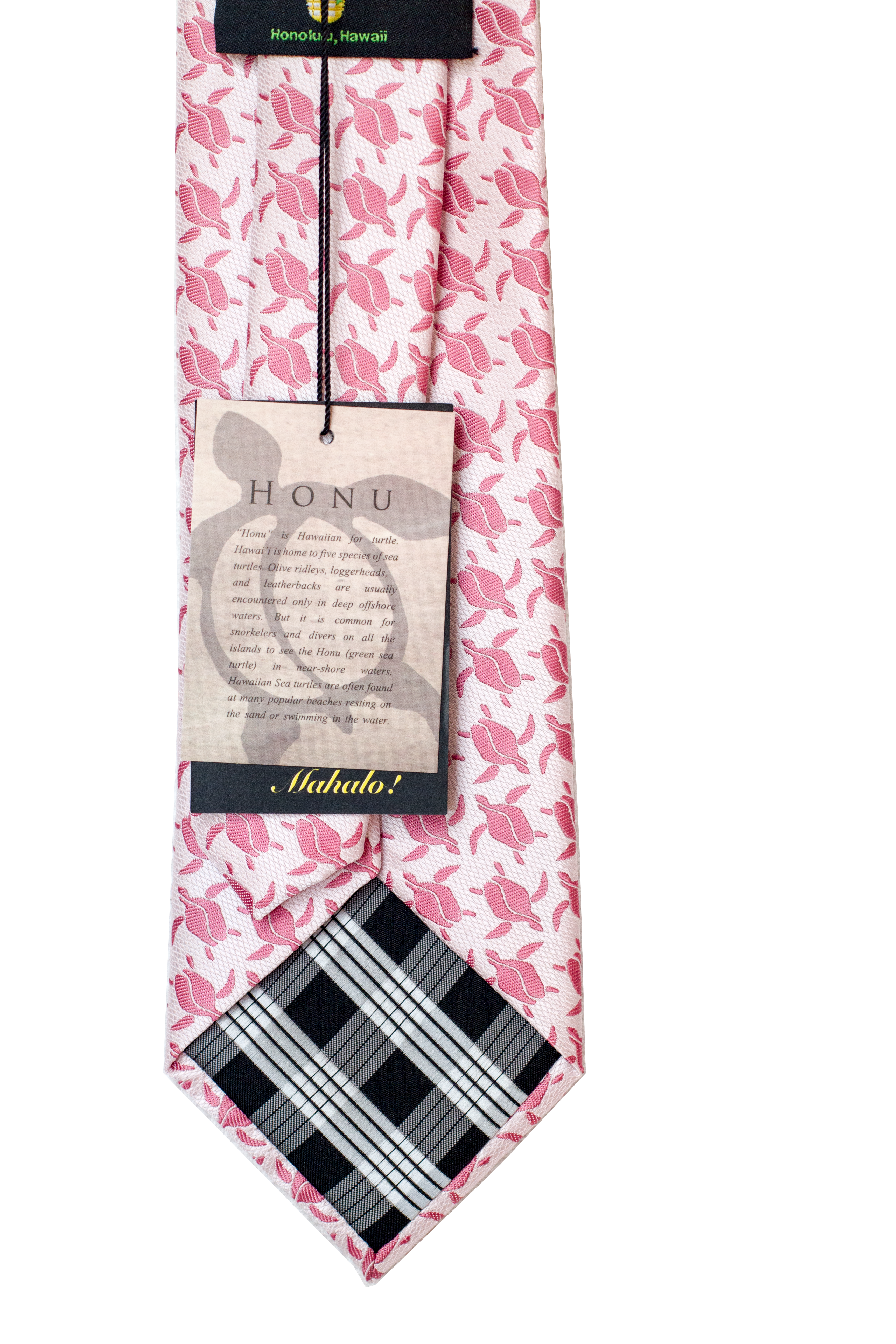 Honu Pink Modern Necktie