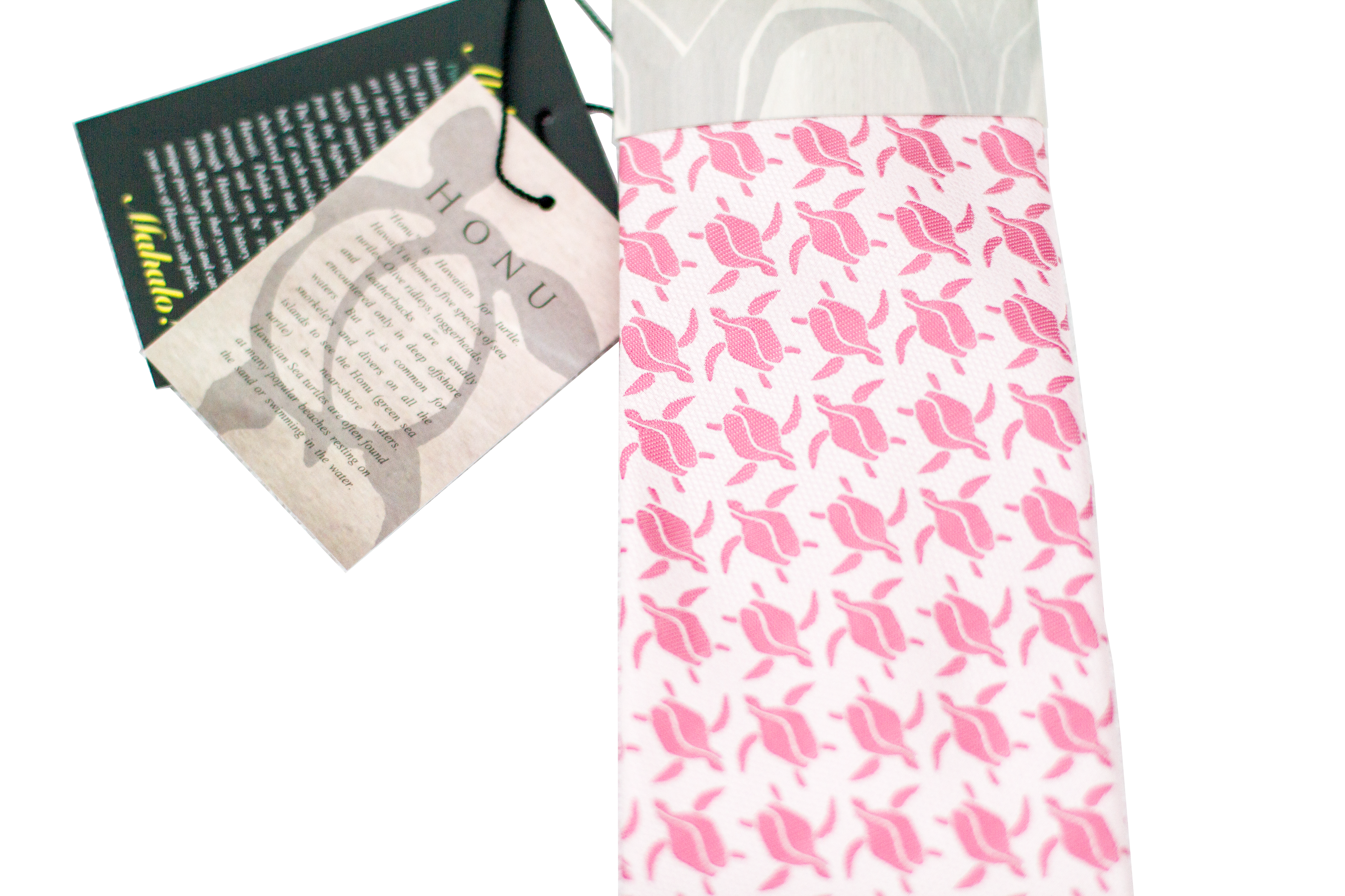 Honu Pink Modern Necktie