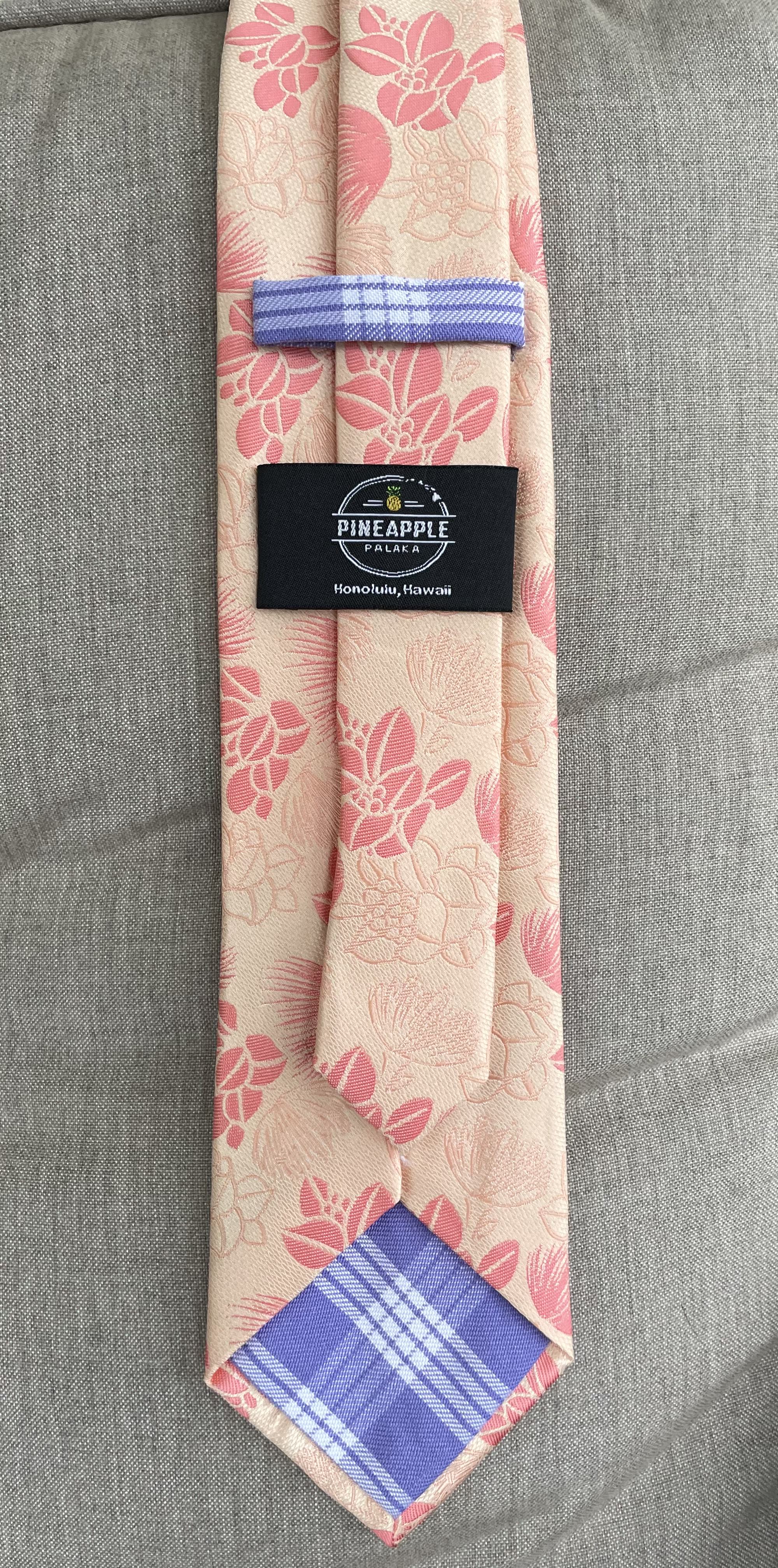 Ohia Peach Modern Necktie