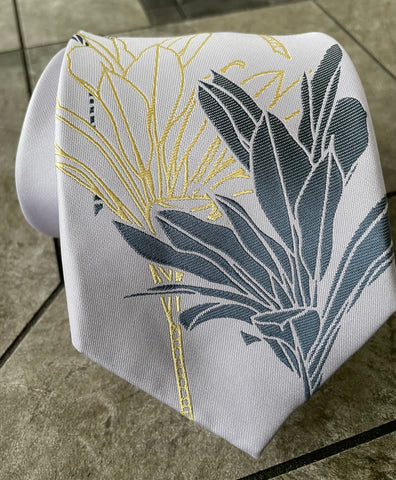 Bird of Paradise Teal Modern Necktie