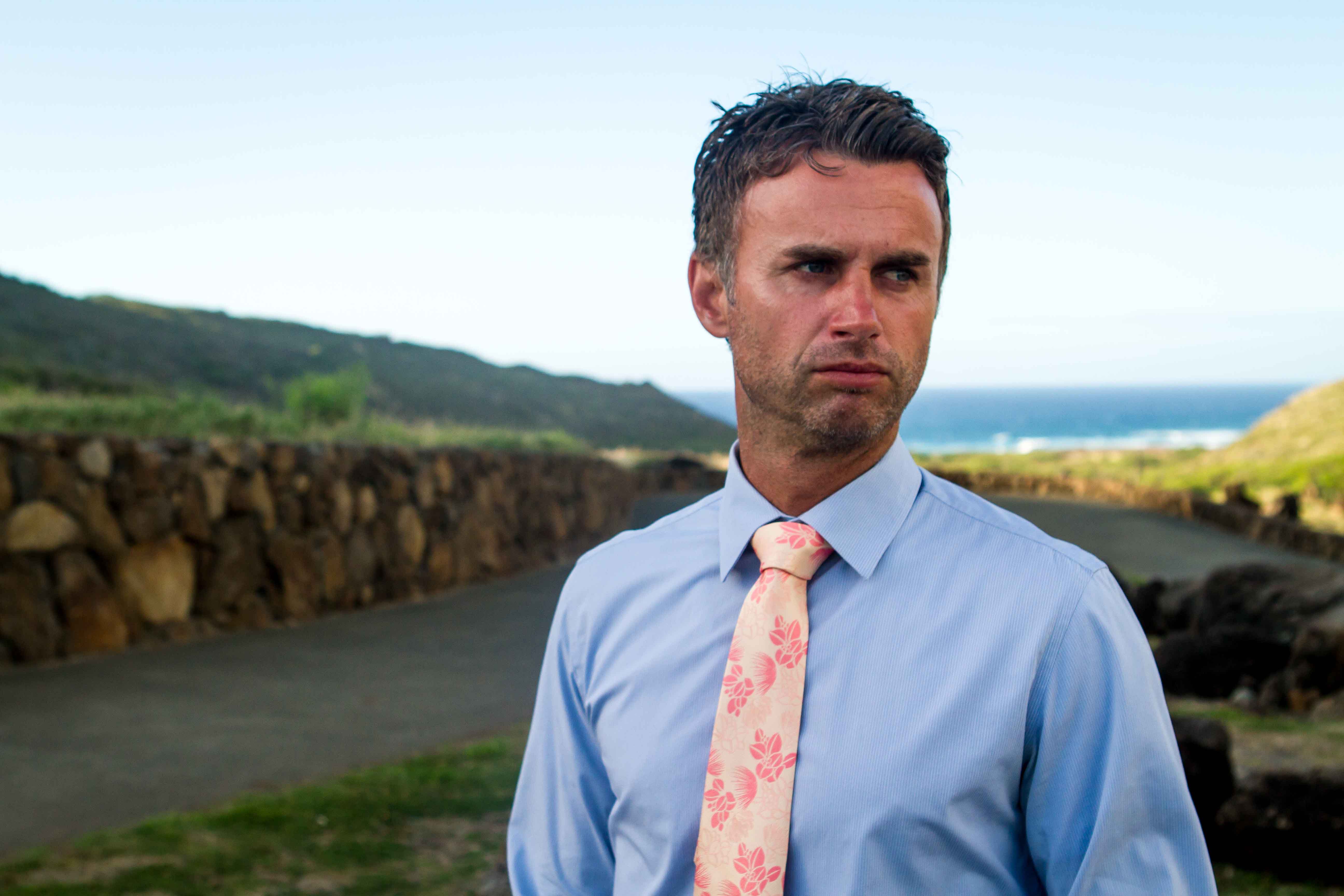 Ohia Peach Modern Necktie