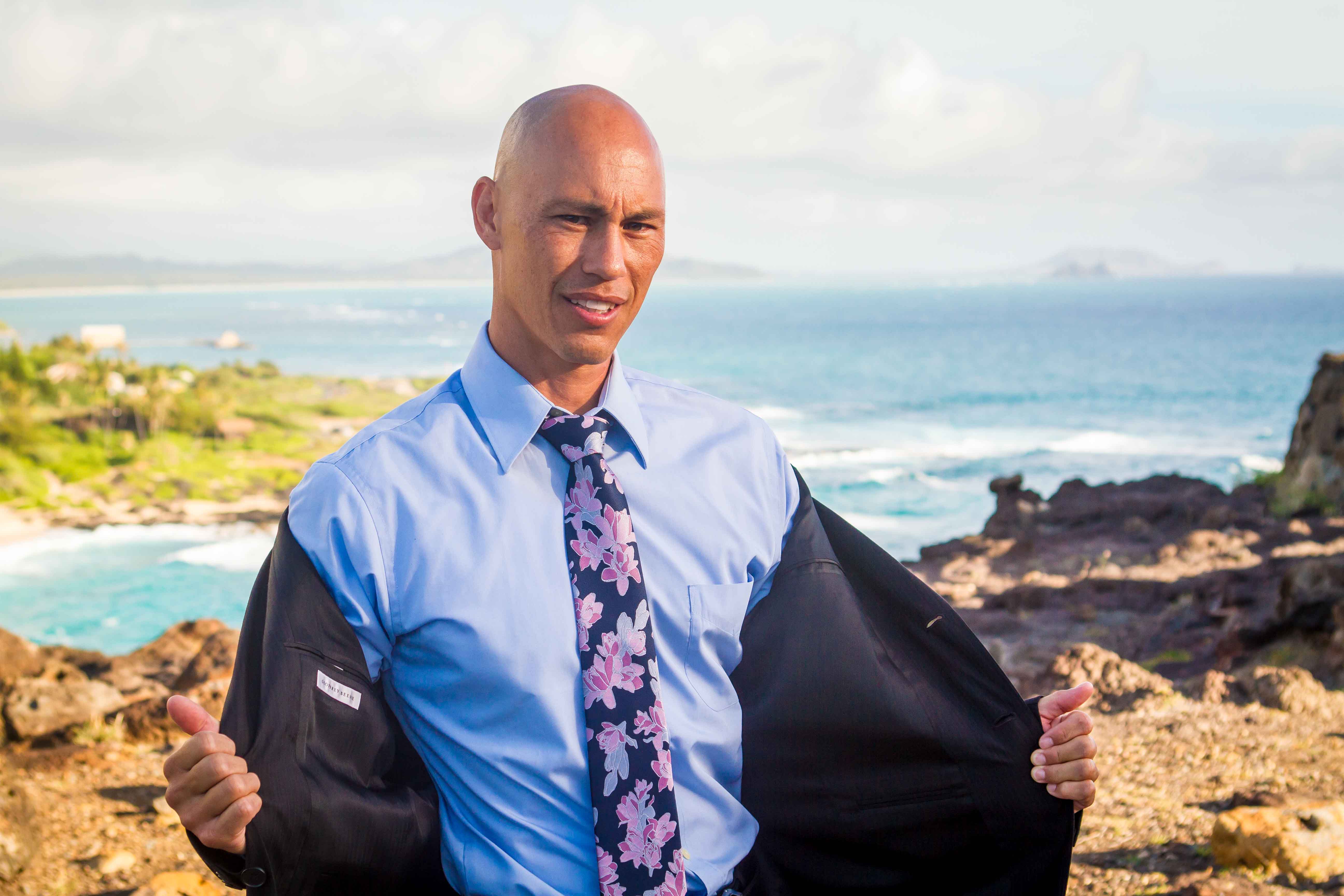 Kupaloke Navy/Lavender Modern Necktie