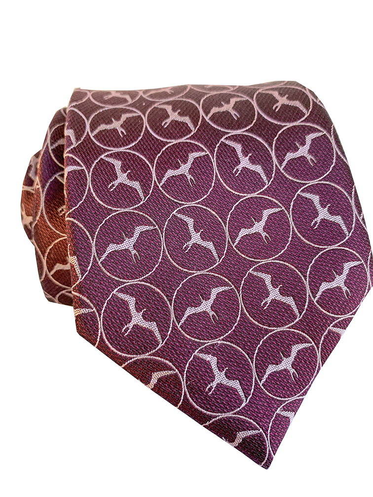 Iwa Plum Modern Silk Necktie