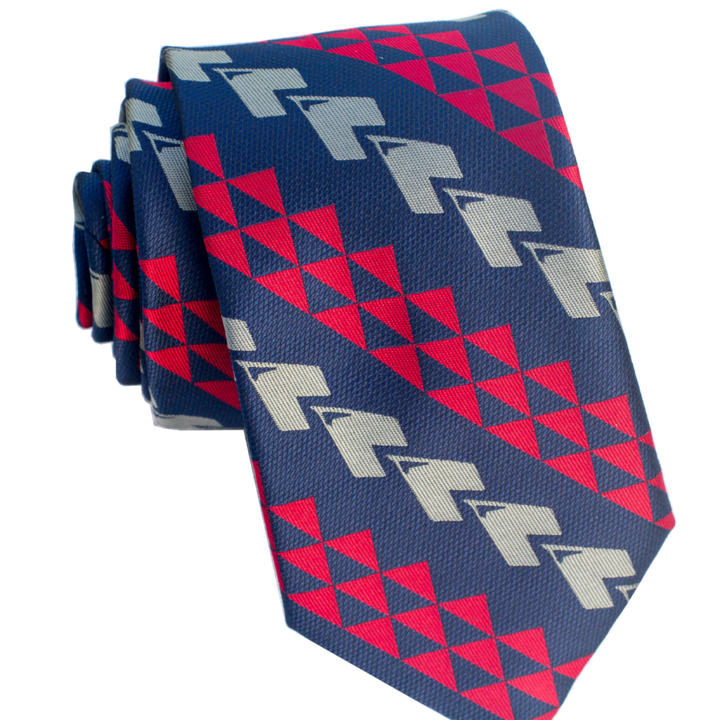Kakau Blue/Red Modern Necktie