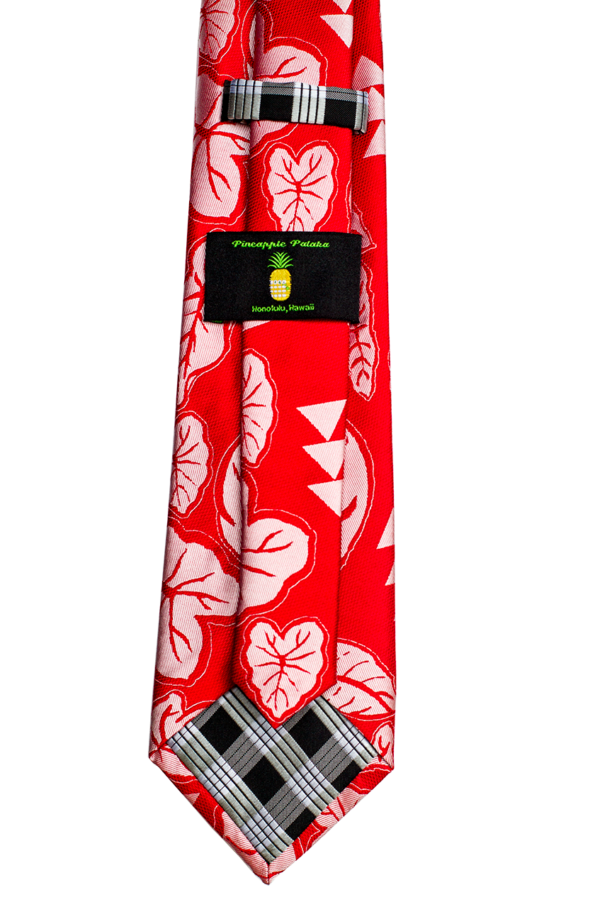 Kalo Red Modern Necktie