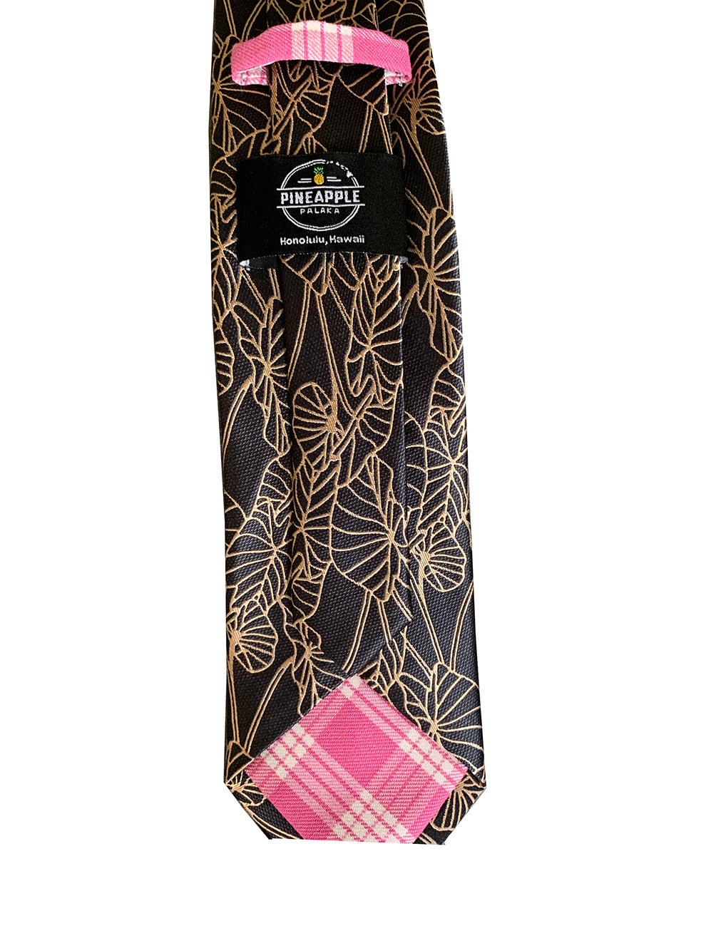 Kalo 2 Charcoal/Rose Gold Modern Silk Necktie