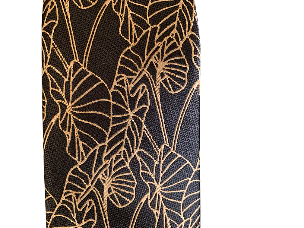 Kalo 2 Charcoal/Rose Gold Modern Silk Necktie