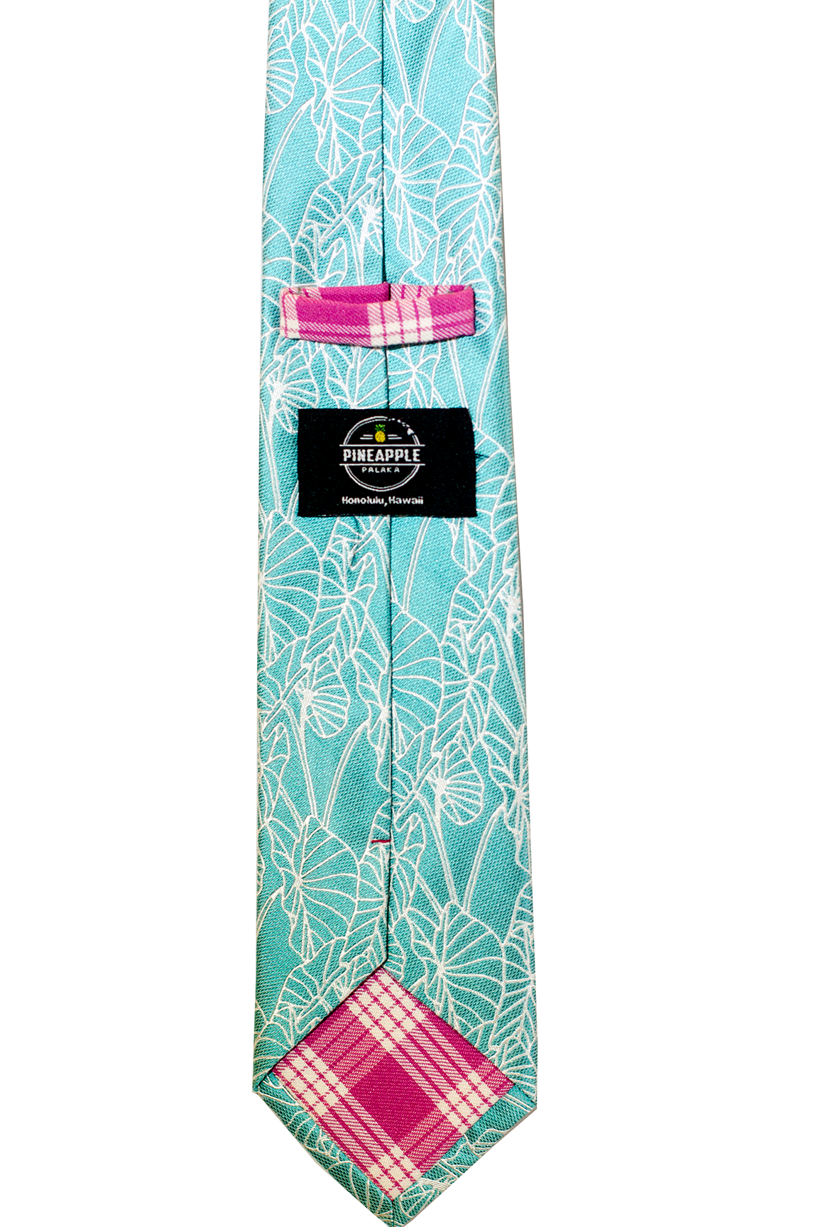 Kalo 2 Teal/White Modern Silk Necktie