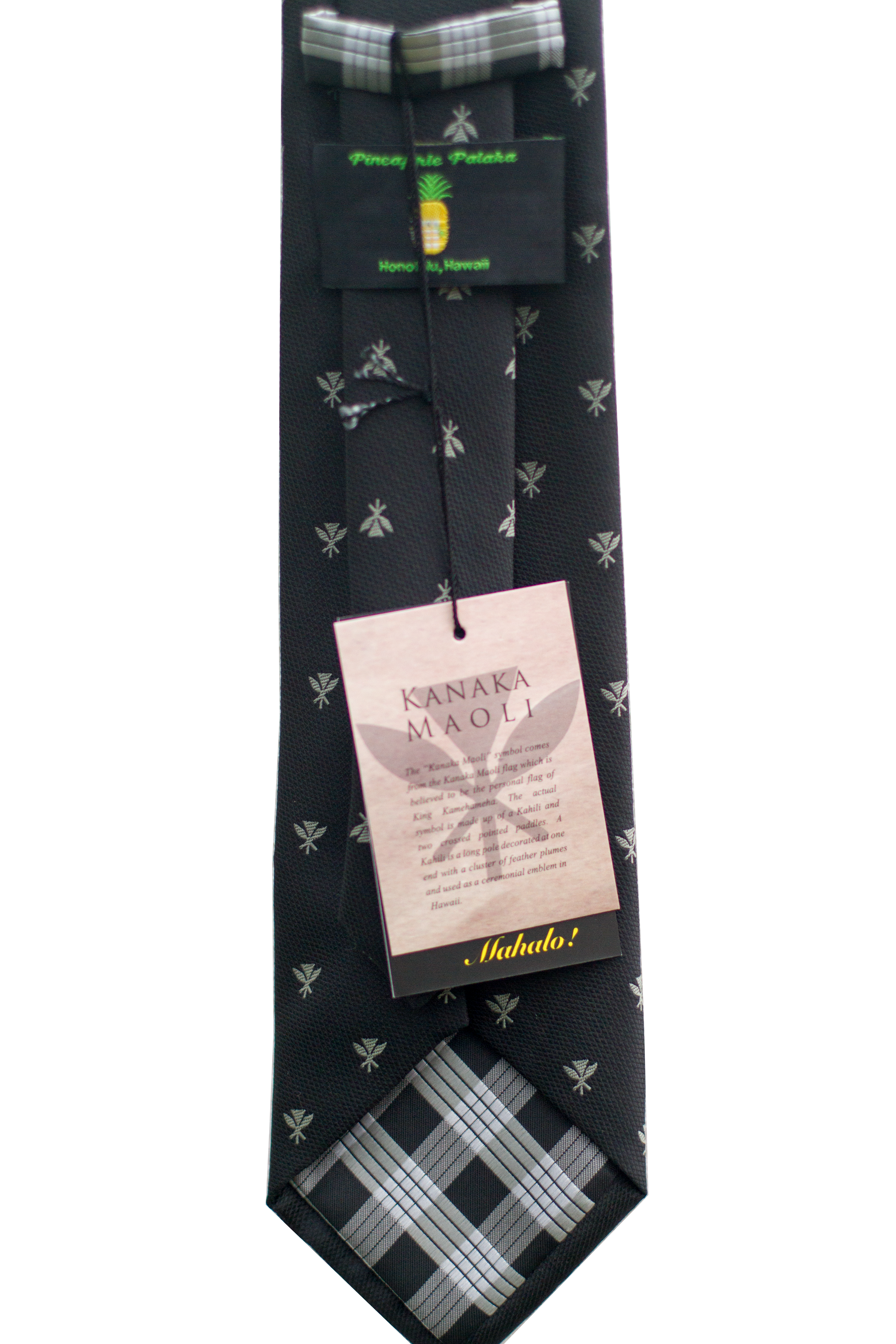 Kanaka Maoli Black Modern Necktie