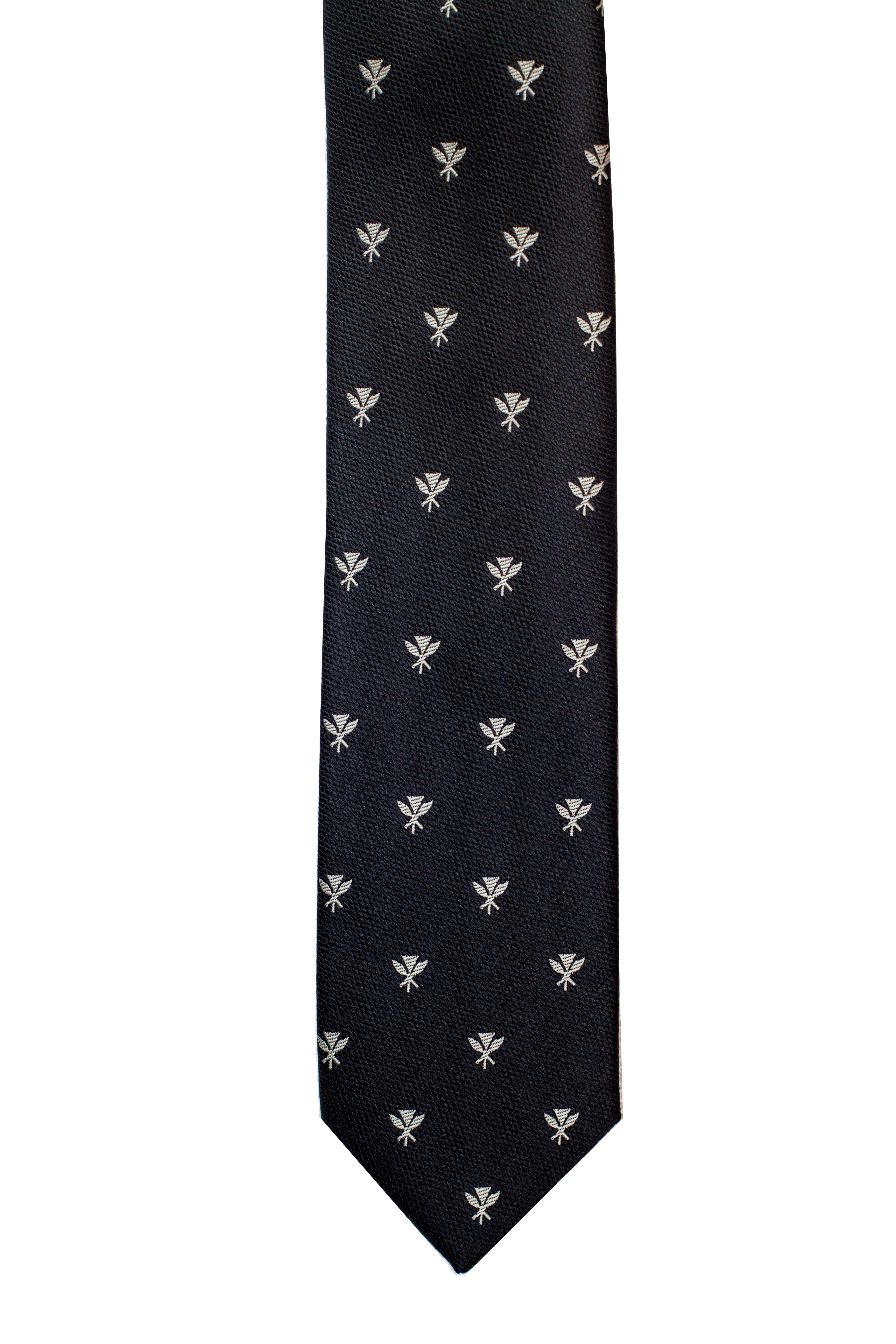 Kanaka Maoli Black Slim Necktie