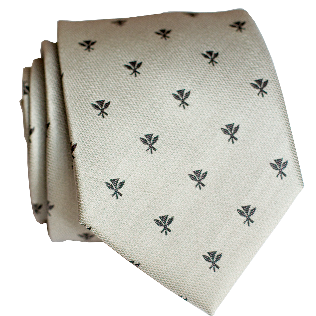 Kanaka Maoli Grey Modern Necktie