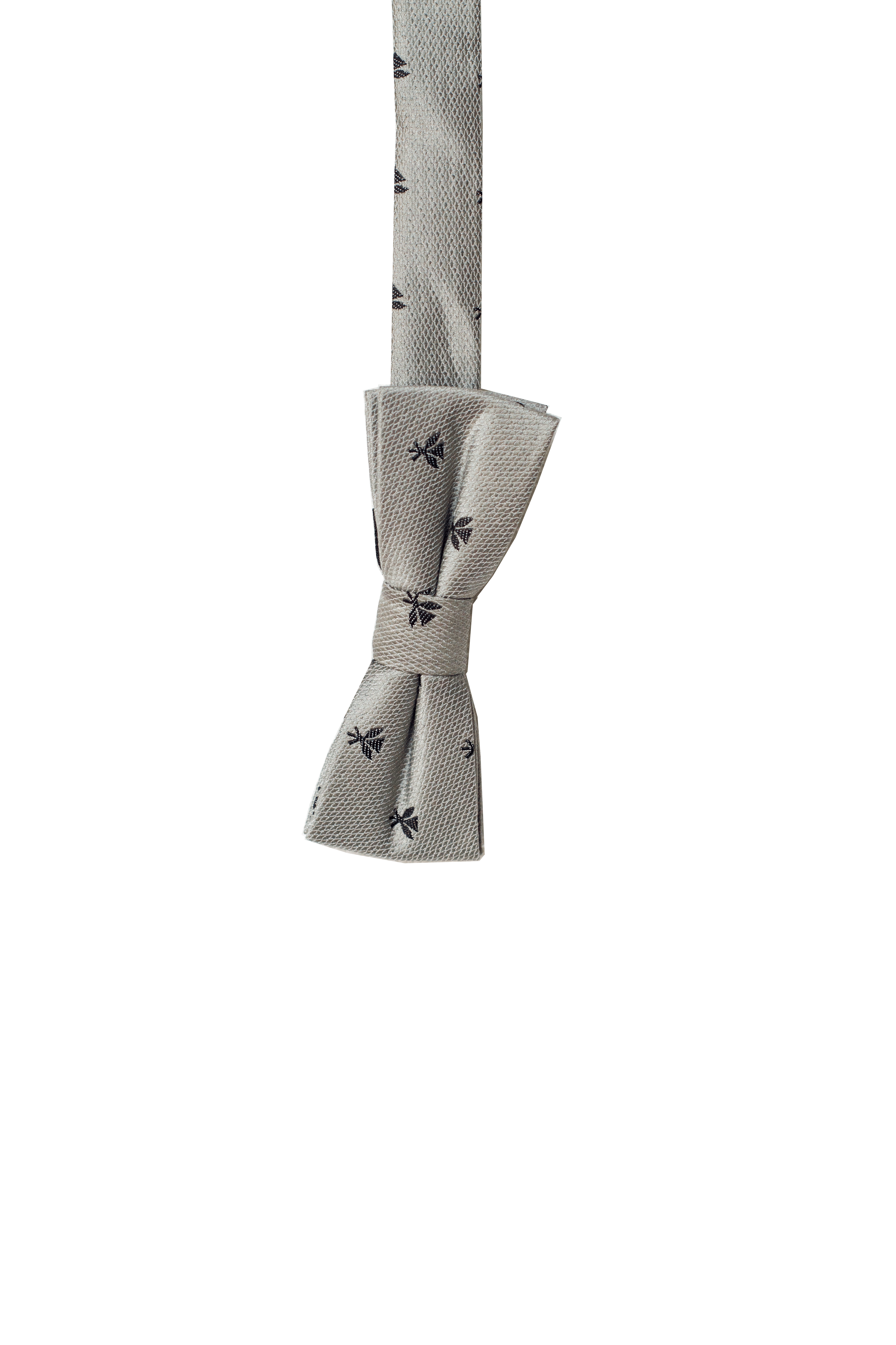 Kids' Kanaka Maoli Grey Pre-tie Bowtie