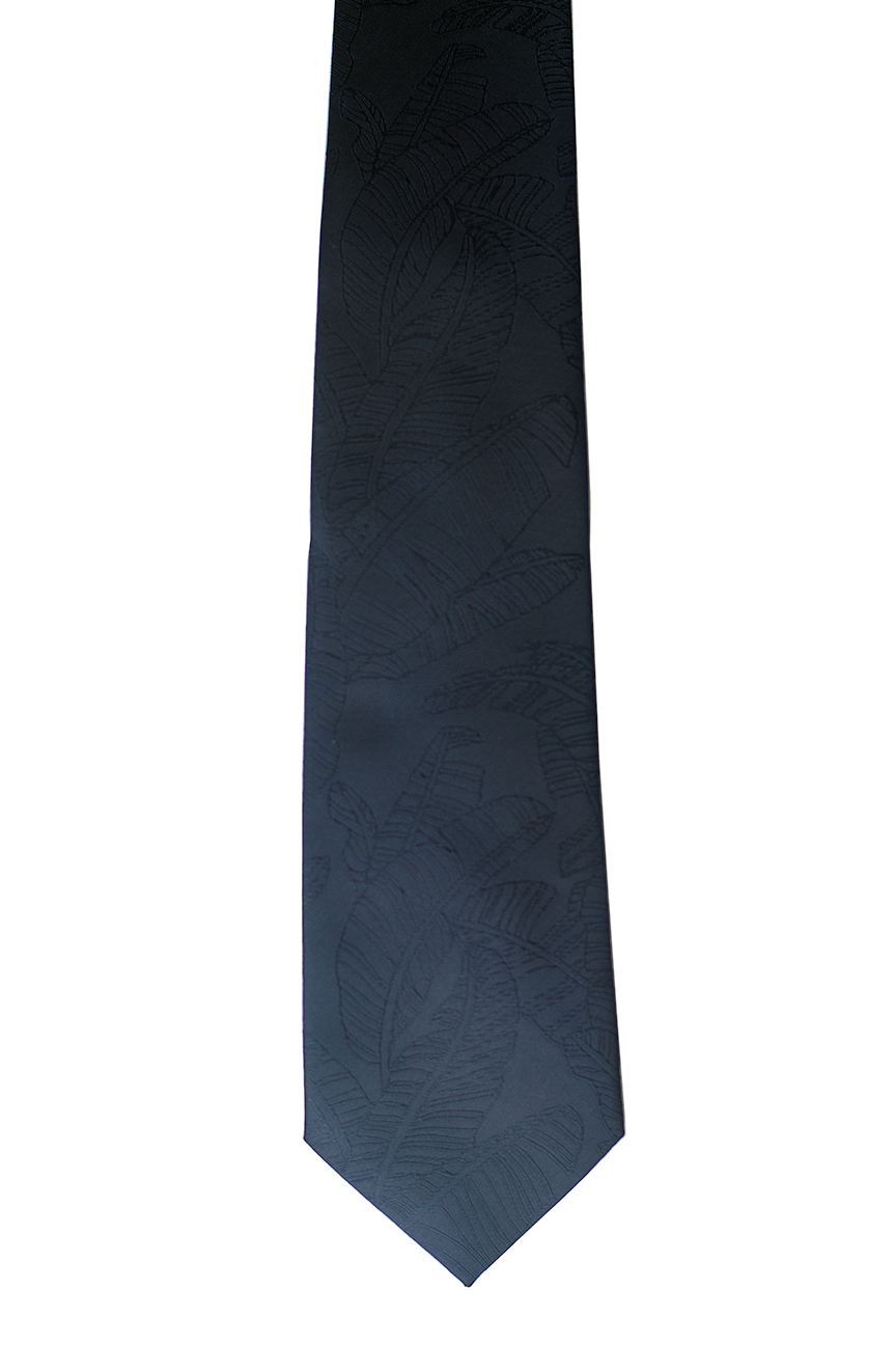 Mai'a Black Modern Silk Necktie