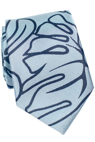 Ohia Grey/Blue Modern Necktie