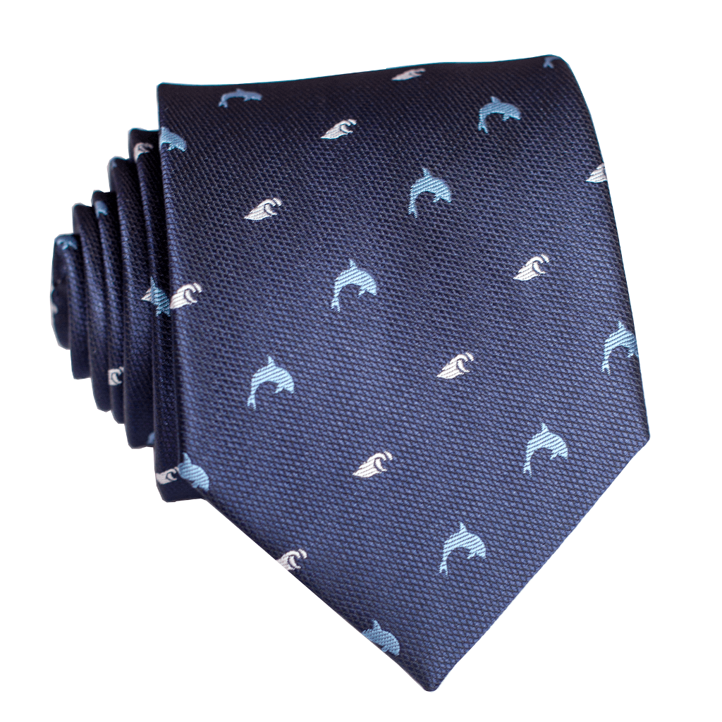 Nai'a Dark Blue Modern Necktie