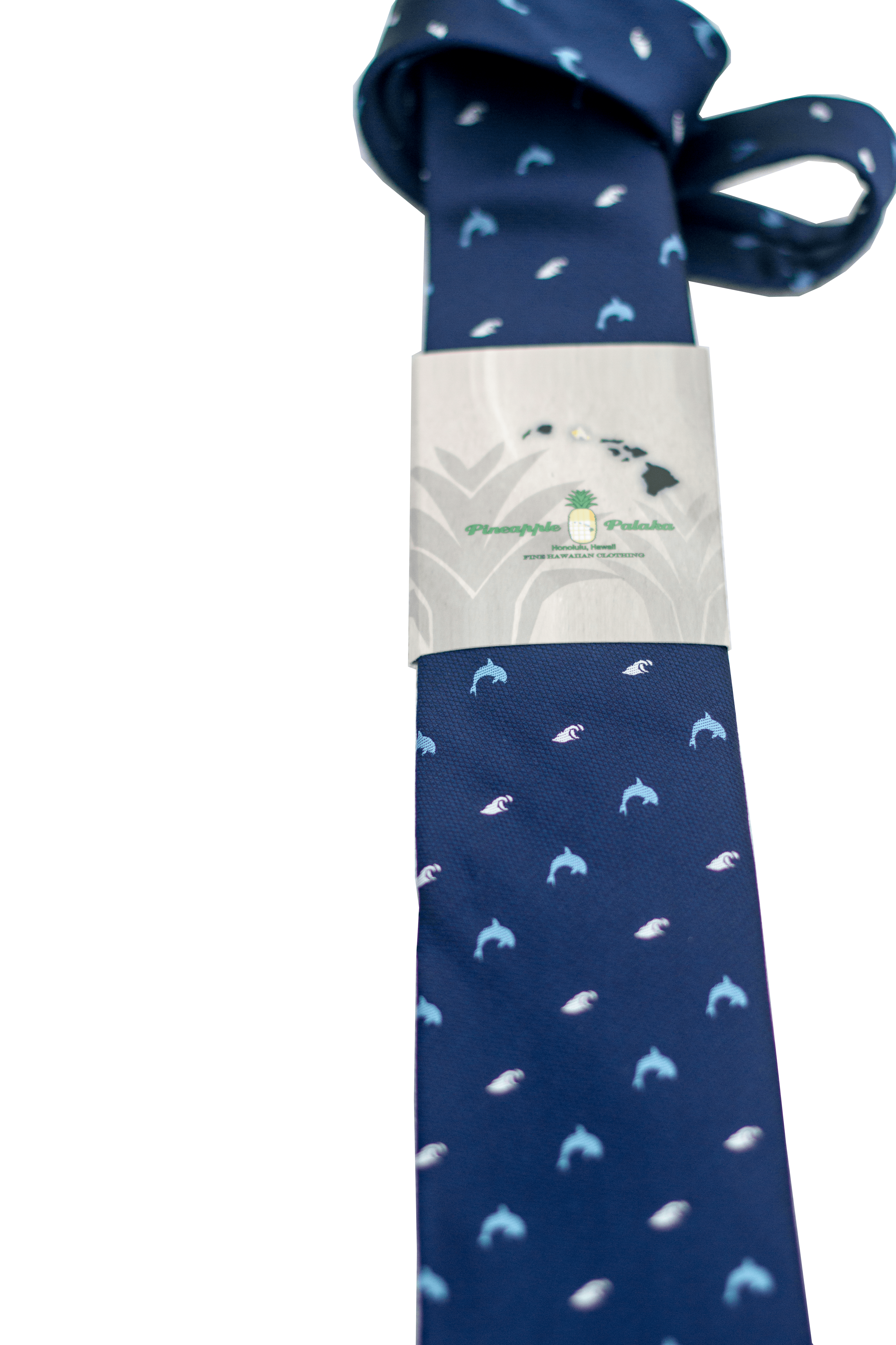 Nai'a Dark Blue Modern Necktie