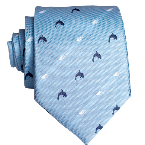 Monstera Seafoam Slim Necktie
