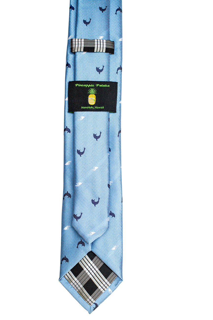 Nai'a Light Blue Slim Necktie