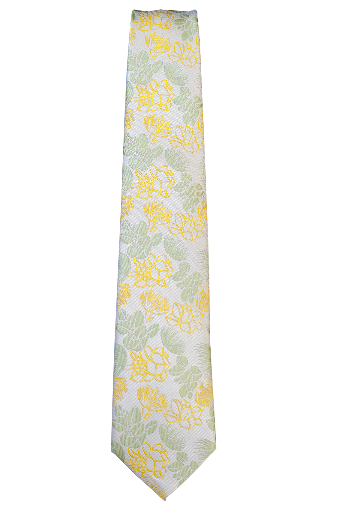 Ohia Moss/Yellow Modern Necktie