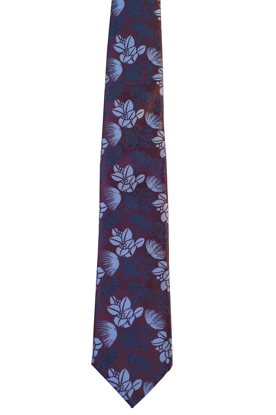 Ohia Plum/Blue Modern Necktie
