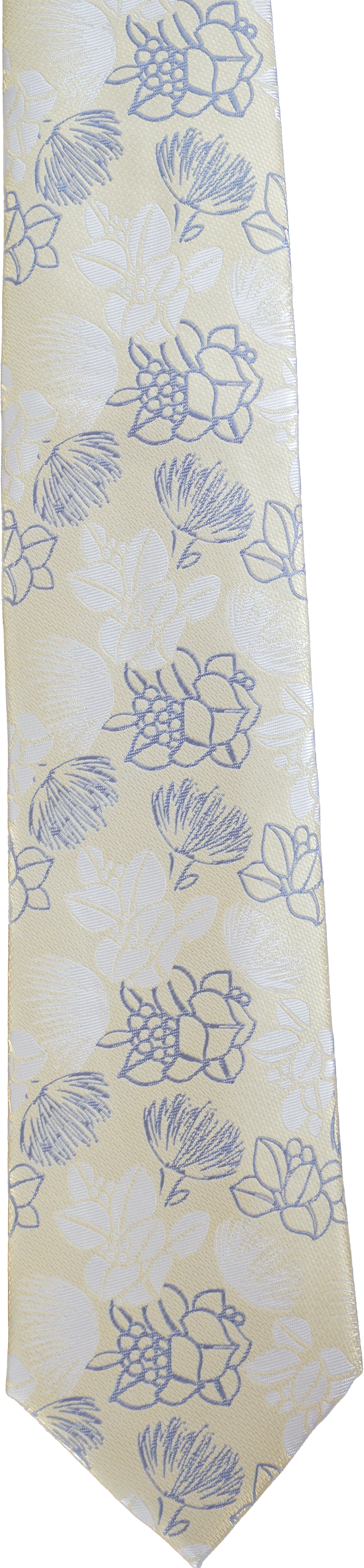 Ohia Yellow/Blue Modern Necktie