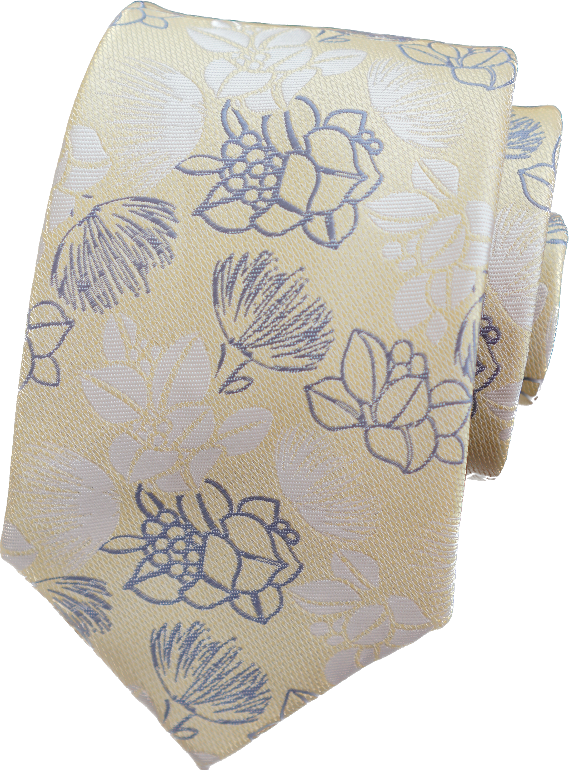 Ohia Yellow/Blue Modern Necktie