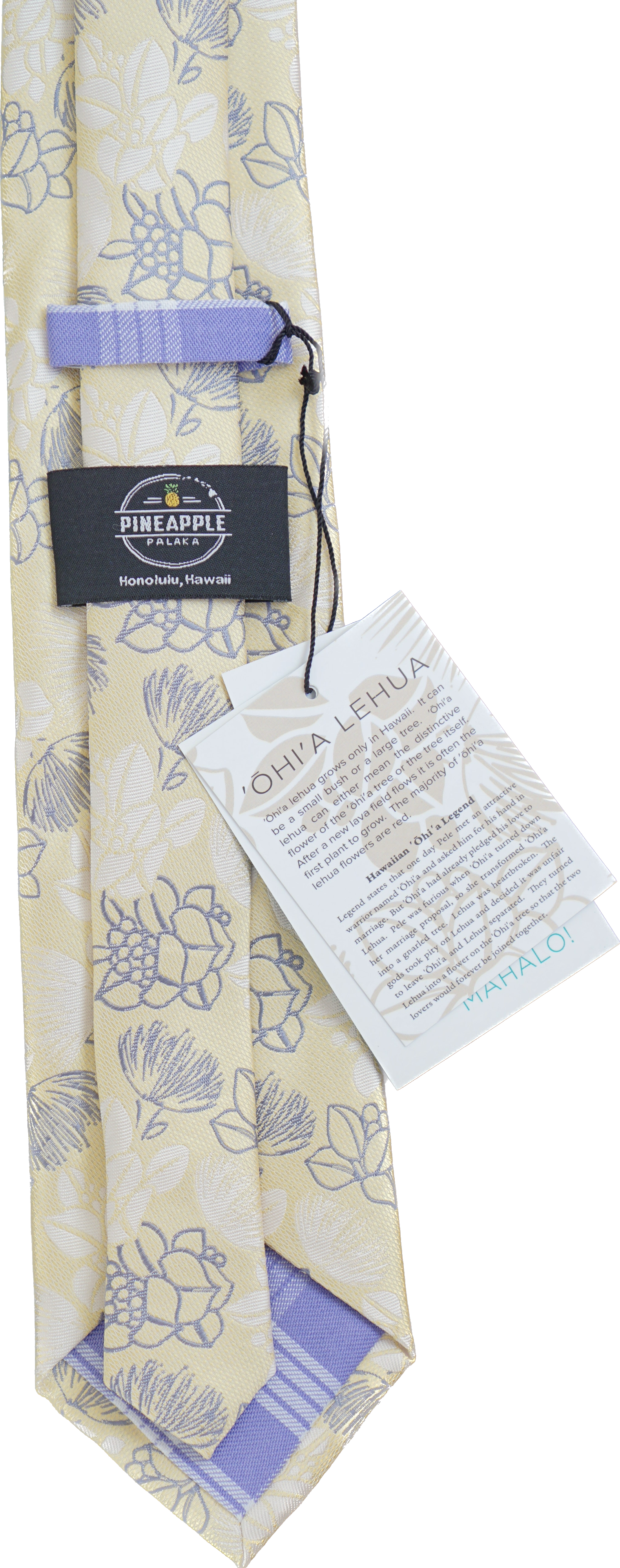 Ohia Yellow/Blue Modern Necktie