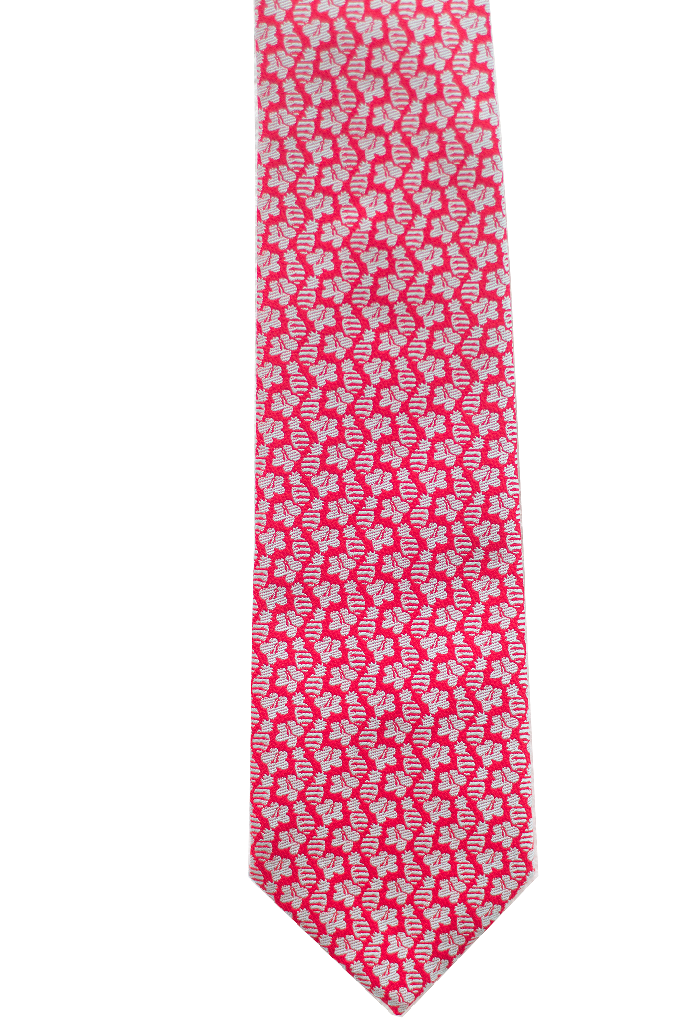 Pineapple Hibiscus Red Modern Necktie
