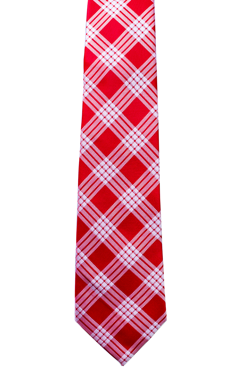 Palaka Red Modern Necktie