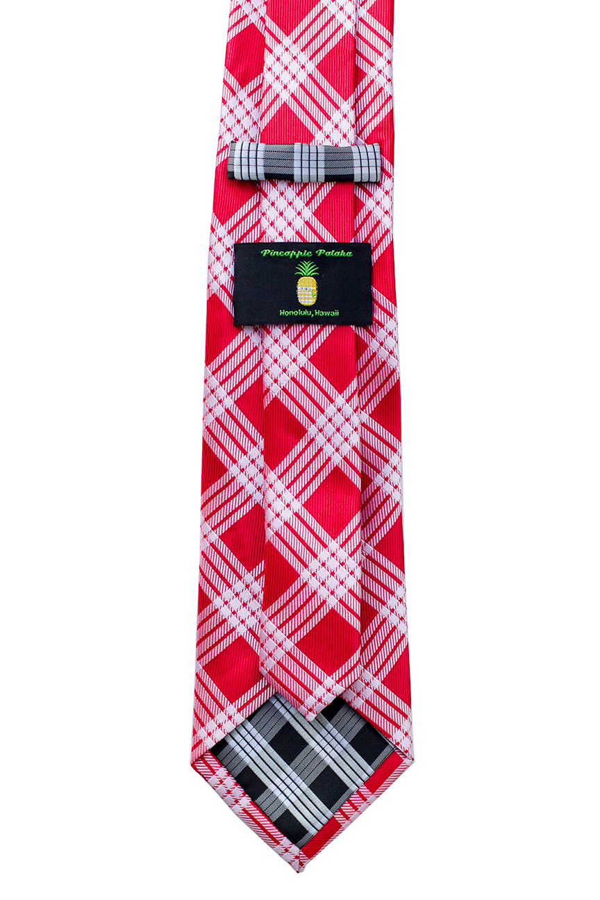 Palaka Red Modern Necktie