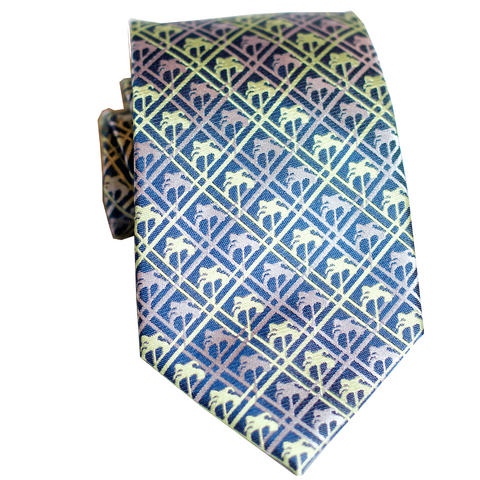 Bird of Paradise Teal Modern Necktie